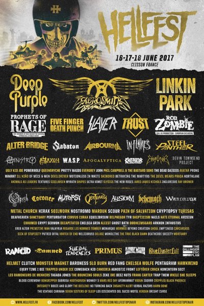 Лайнап фестиваля Hellfest