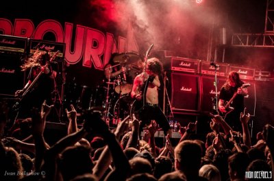 Фотографии с московского концерта Airbourne